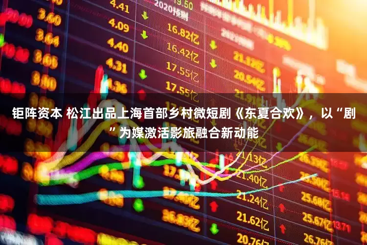钜阵资本 松江出品上海首部乡村微短剧《东夏合欢》，以“剧”为媒激活影旅融合新动能